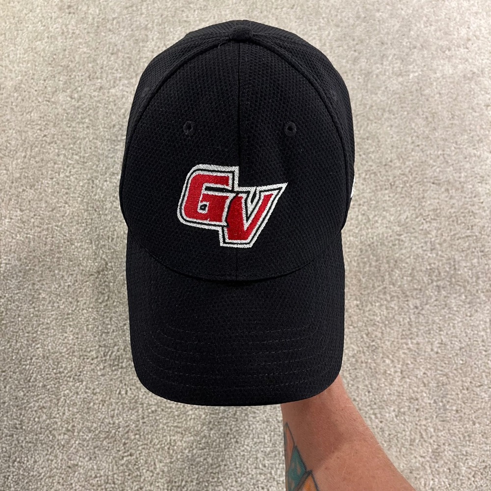 Under Armour GV‎ Logo Hat Mens LG/XL Black Stretch Fit Baseball Cap
